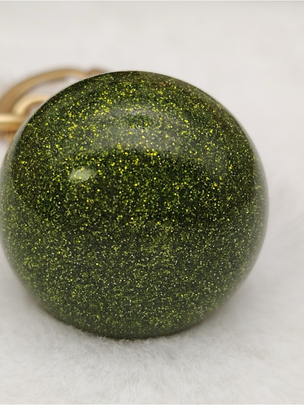 Coach Pear Bag Charm CAX73 Brass/Green - Picture 3 of 6